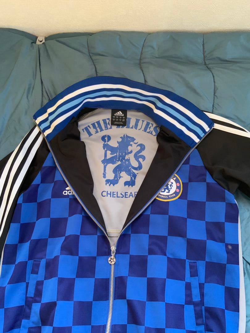 プレミアリーグChelsea FC adidas チェック柄ジャケット