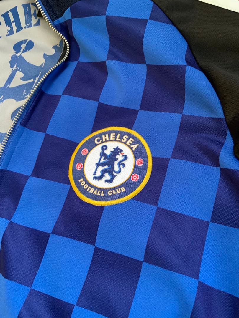 プレミアリーグChelsea FC adidas チェック柄ジャケット