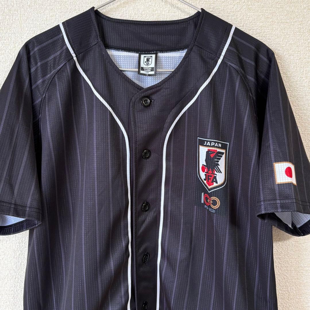 サッカー日本代表　100周年記念ベースボールシャツ