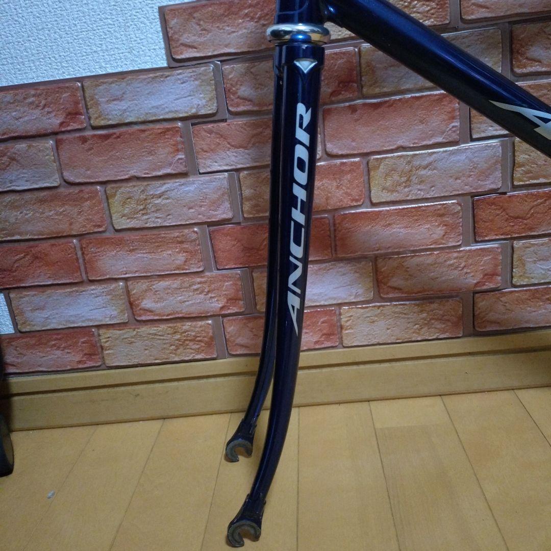 競輪　NJS認定 ANCHOR ピストフレーム メタリックネイビー