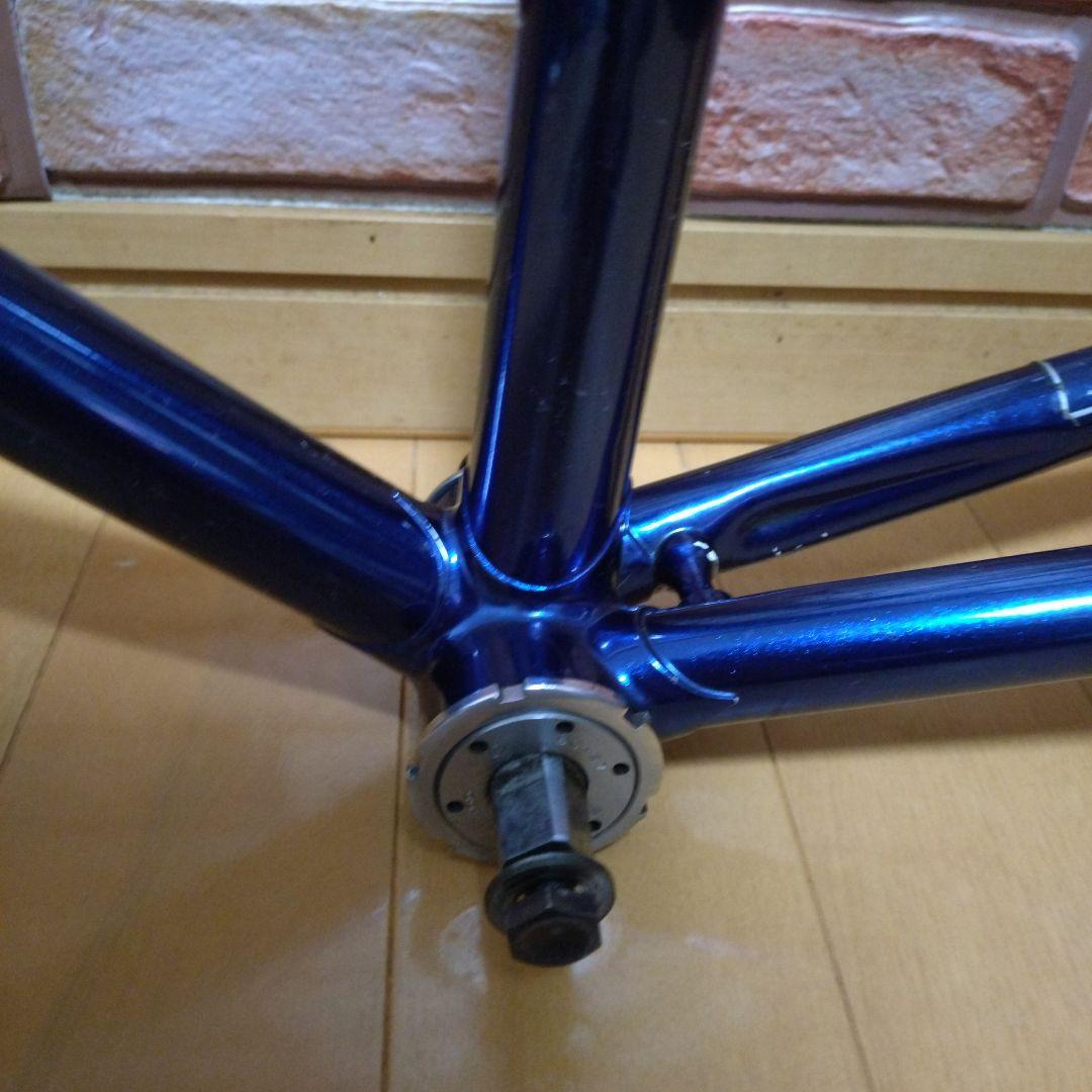 競輪　NJS認定 ANCHOR ピストフレーム メタリックネイビー