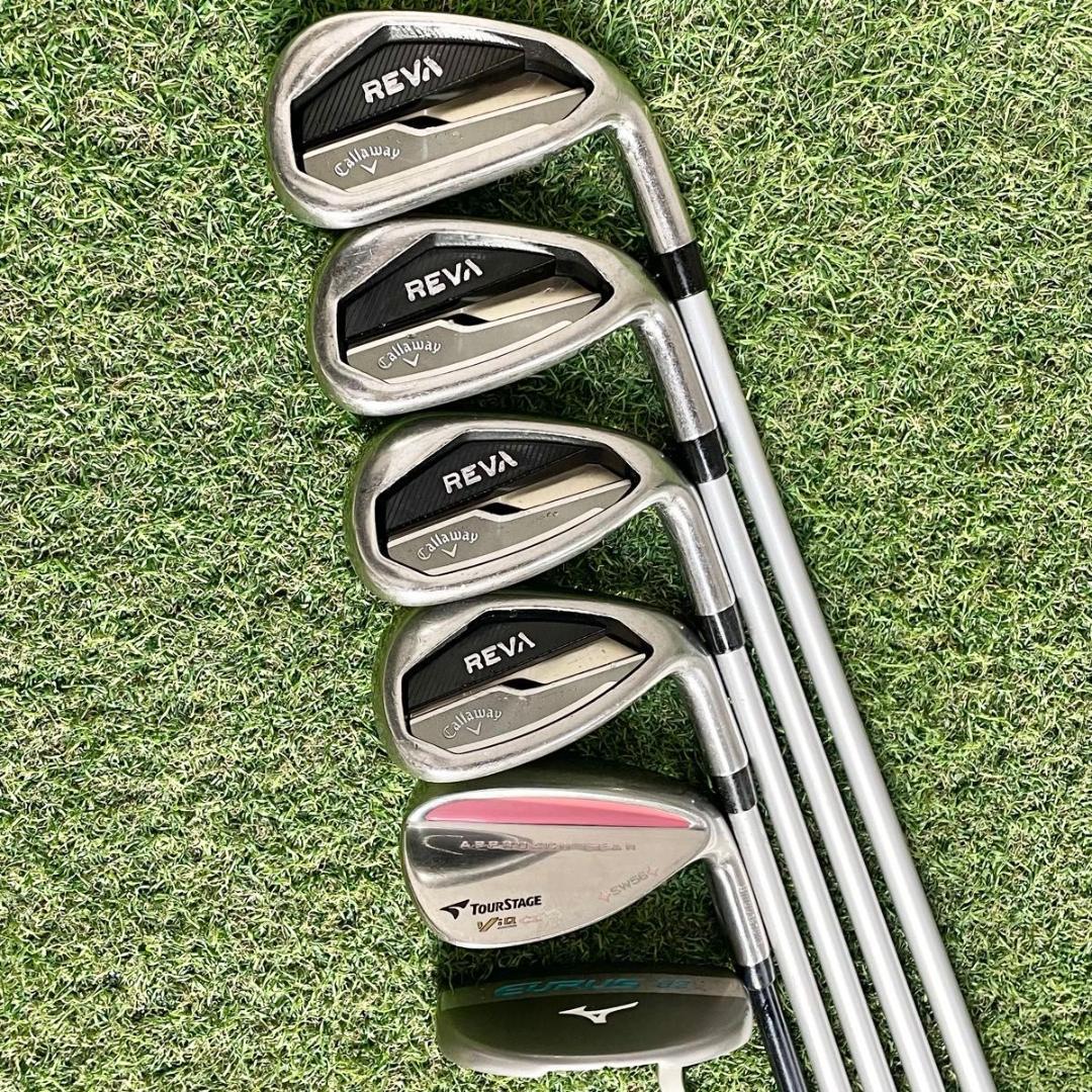 キャロウェイ レバ Callaway REVA ゴルフクラブセット L 9本 右