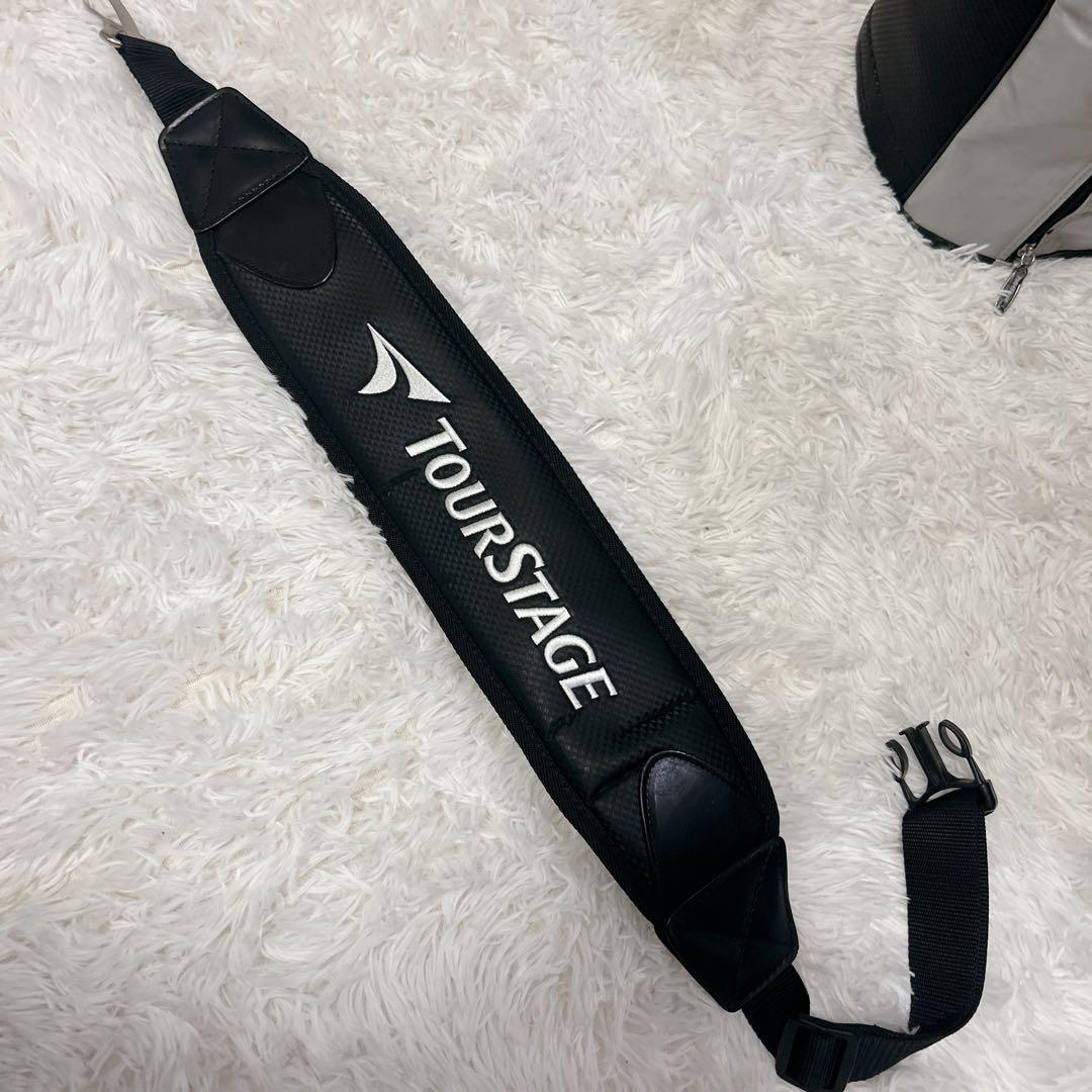 TOURSTAGE キャディバッグ ゴルフバッグ ブラック
