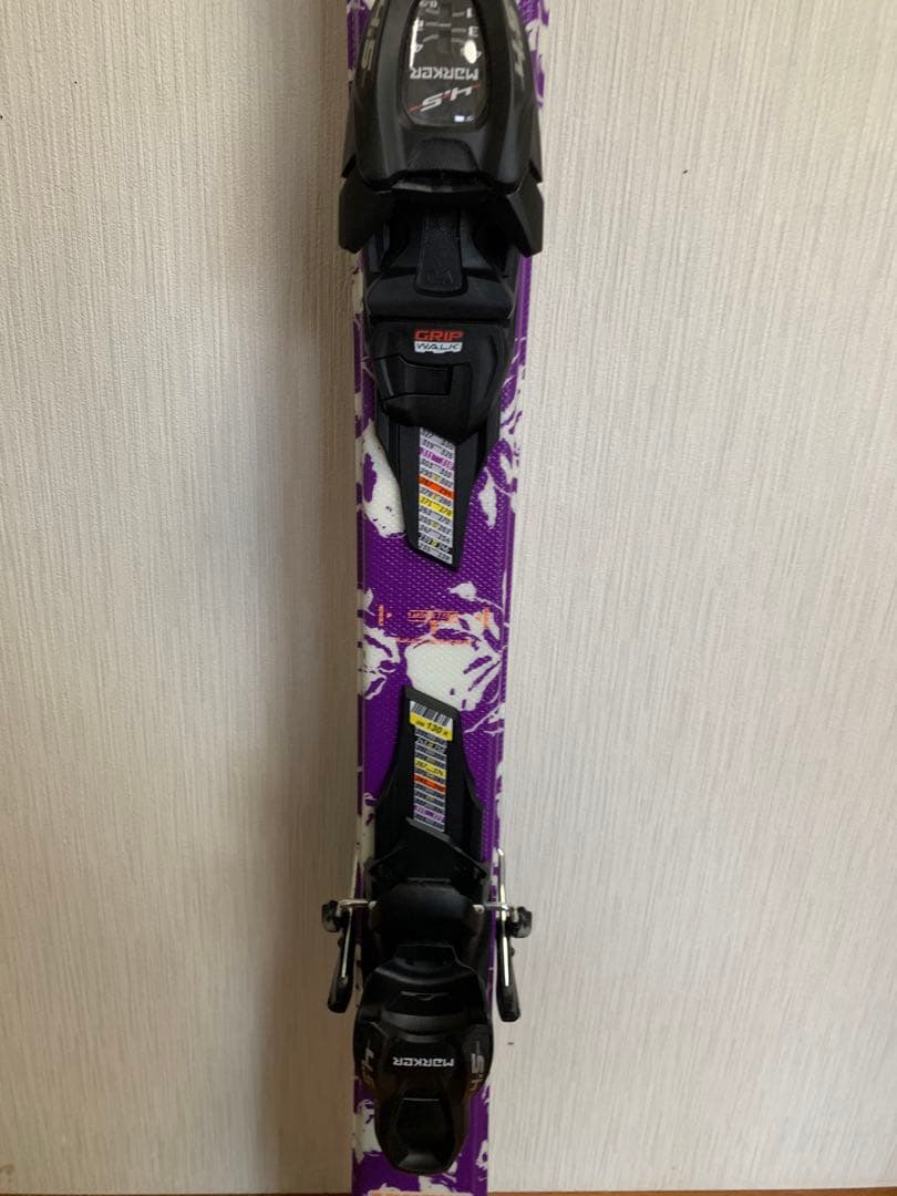新品　K2 Luv Bug スキー 紫　ストック付き