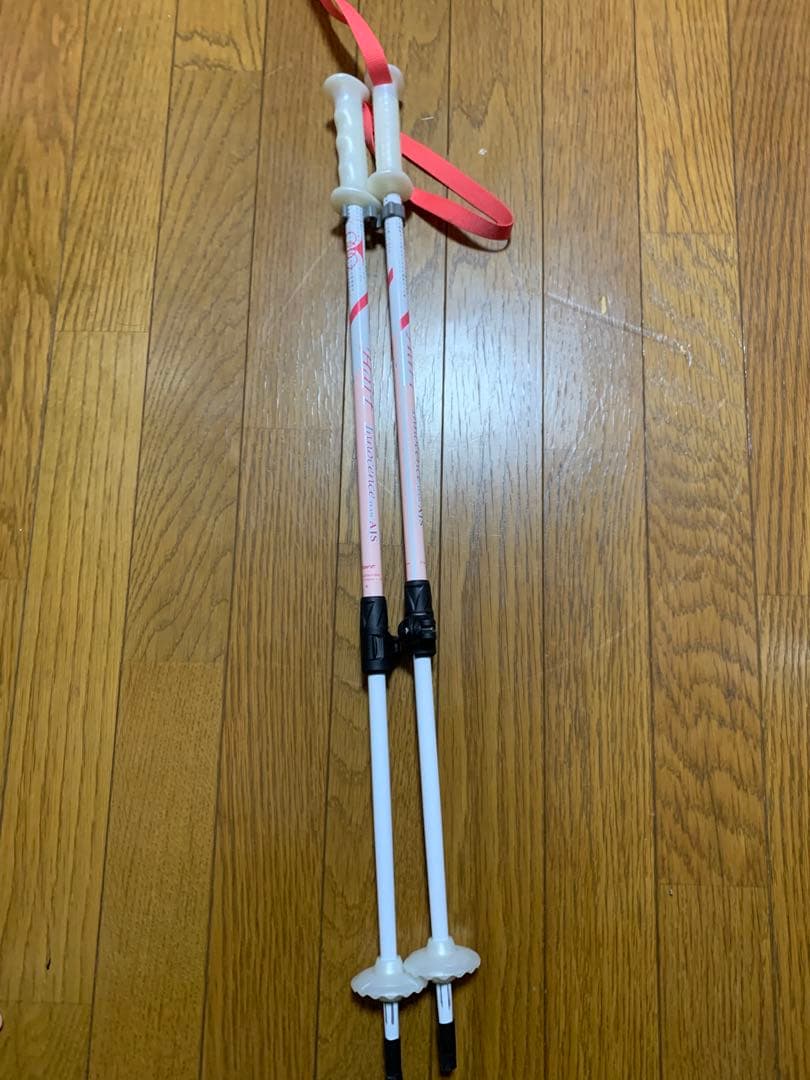 新品　K2 Luv Bug スキー 紫　ストック付き