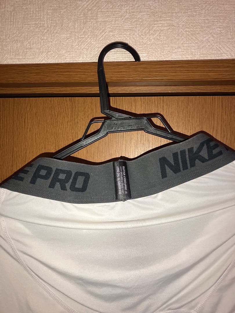 希少　NBA選手支給品　NIKE パンツ　スパッツ　白　ホワイト　Lサイズ