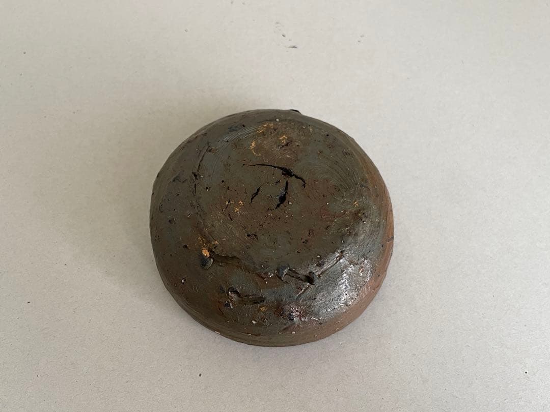 國吉清尚 ぐい呑 酒器 お猪口盃 やちむん 焼き締め　検索:島武己(武巳) 国吉