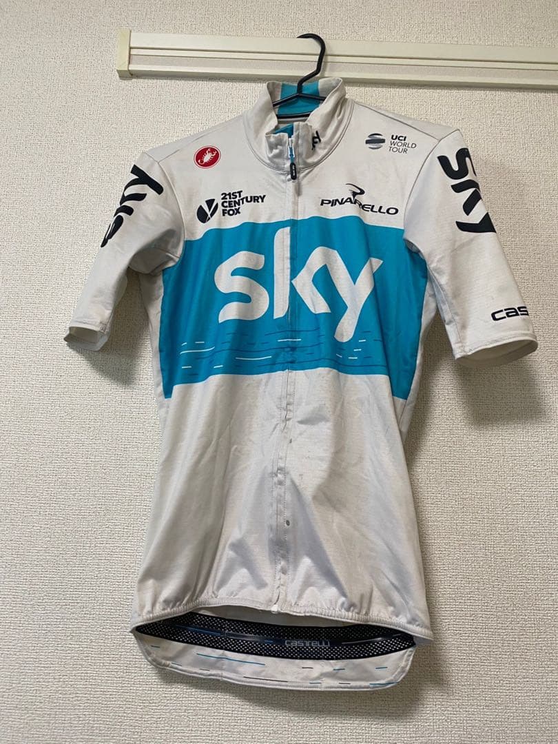 カステリ　Team sky サイクルジャージ