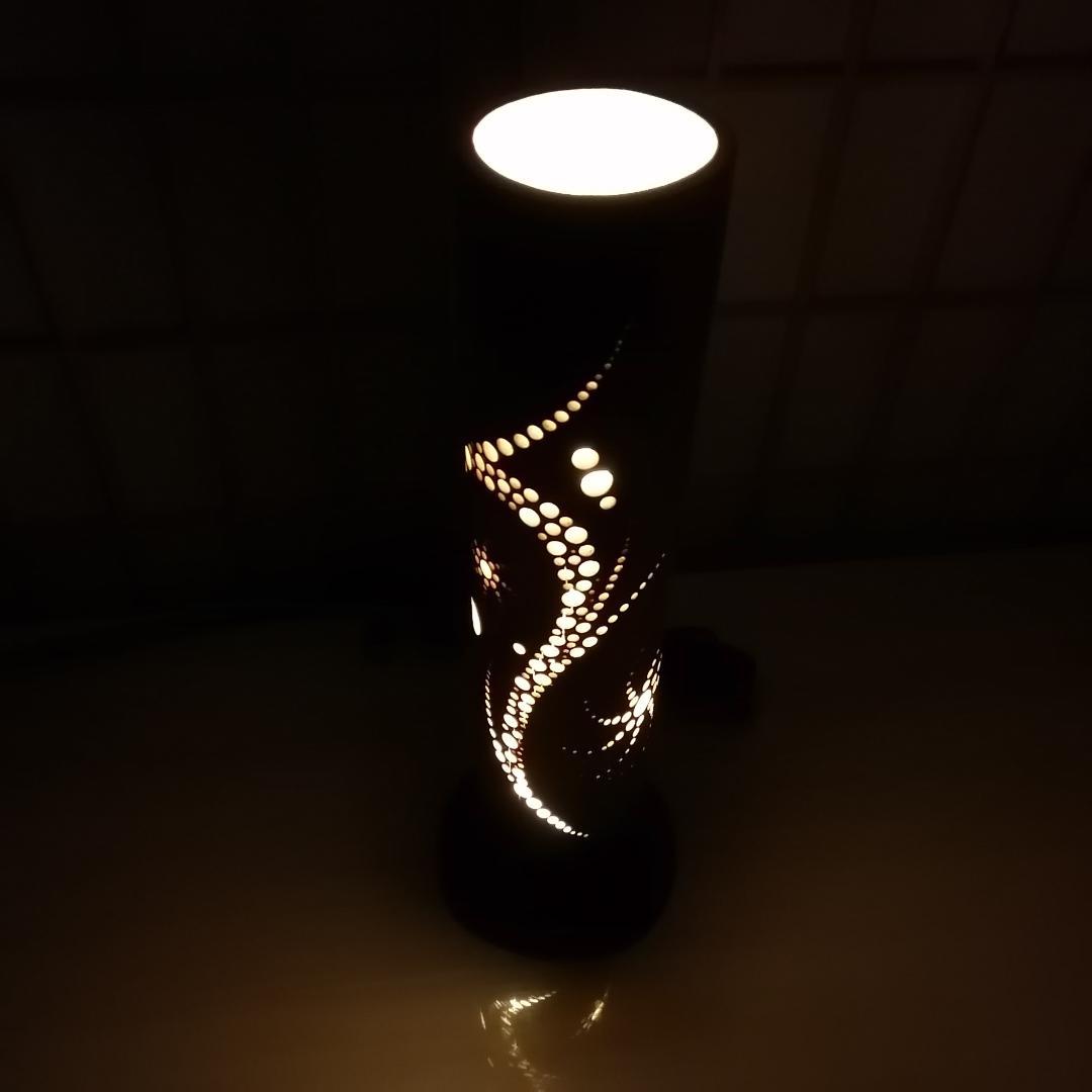 癒し灯火　竹行灯　No23255