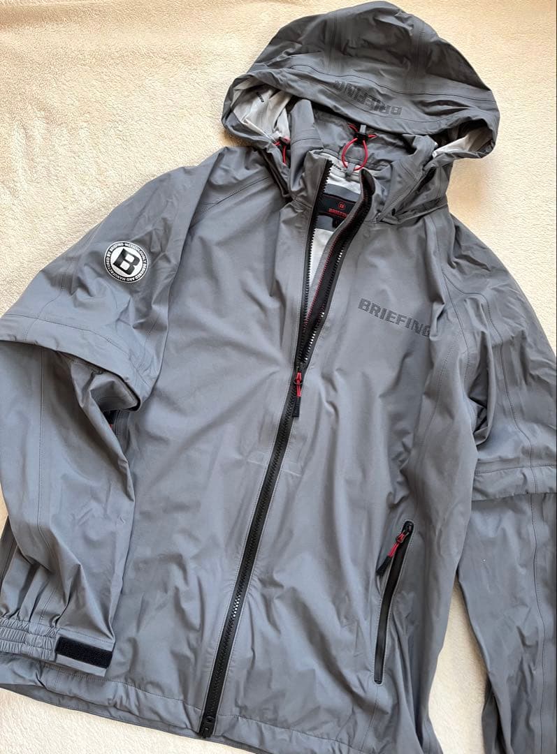 BRIEFING グレー レインウェア上下 セットアップ size L 極美品