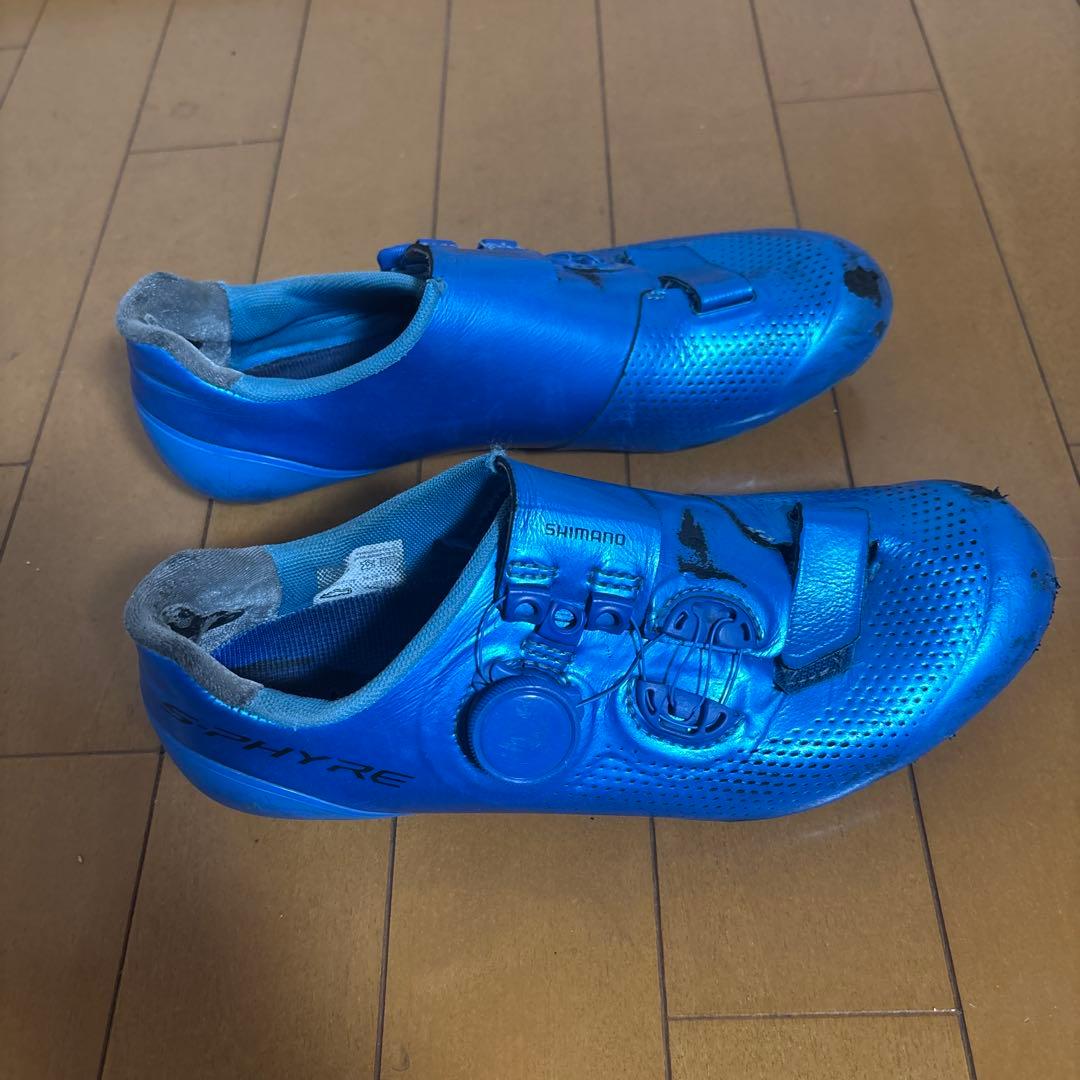 Shimano SH-RC9 青色 シューズ24、5