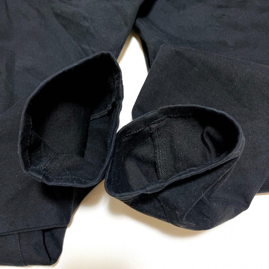 パーリーゲイツ ストレッチパンツ ブラックデニム 伸縮性 ワッペン レディース