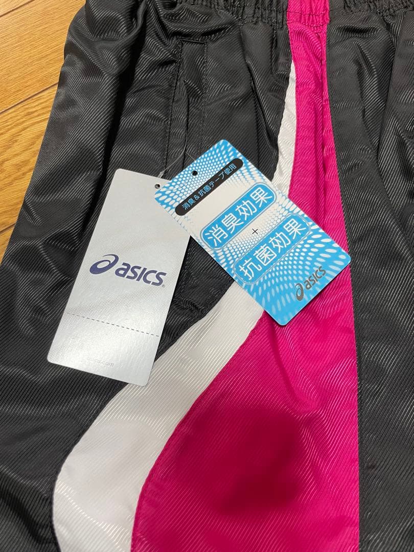 【新品タグ付き】asics ウィンドブレーカー ウォームアップウェアSサイズ