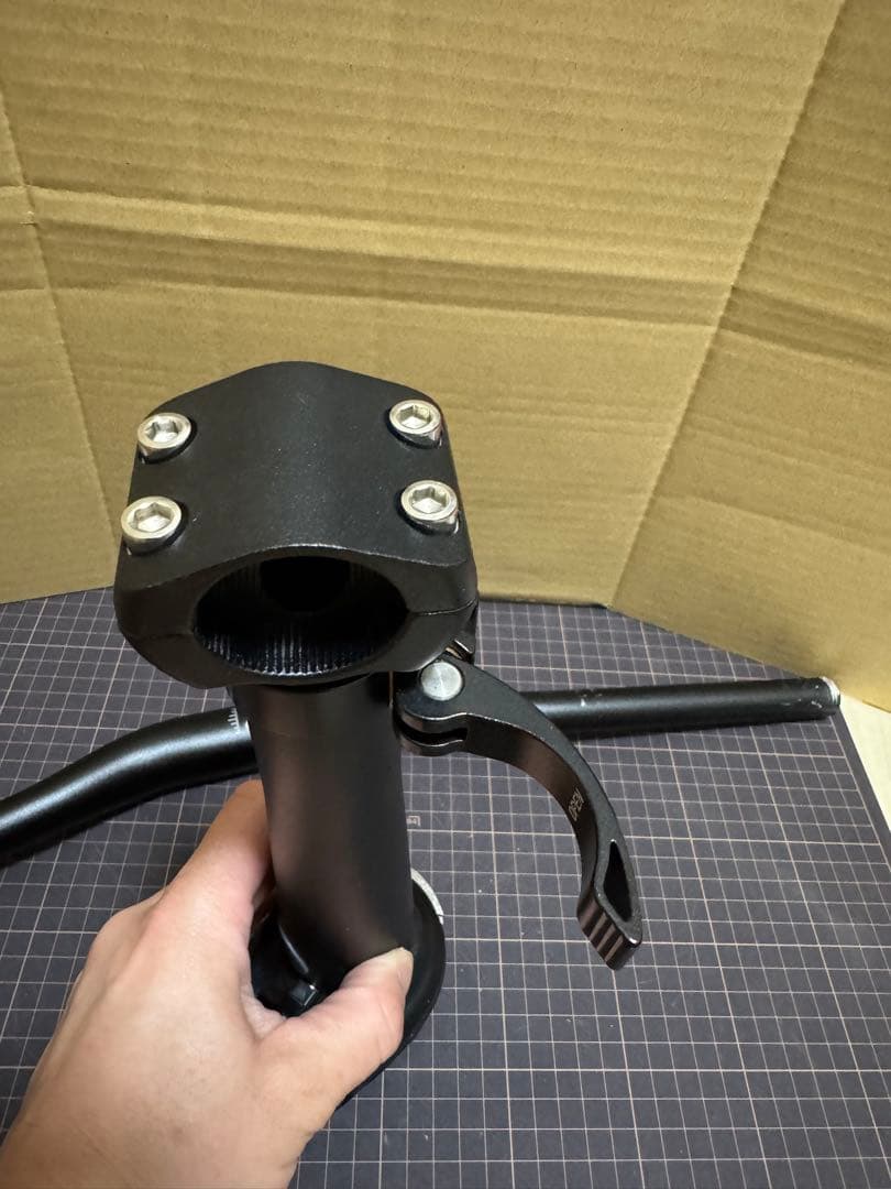 MATE X ブラック ハンドルバー 折りたたみ式 ポスト セット