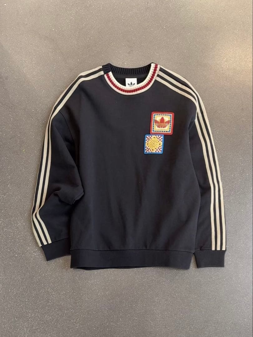 新品2XL Adidas CRAFTED クルーネック スウェット KU1422