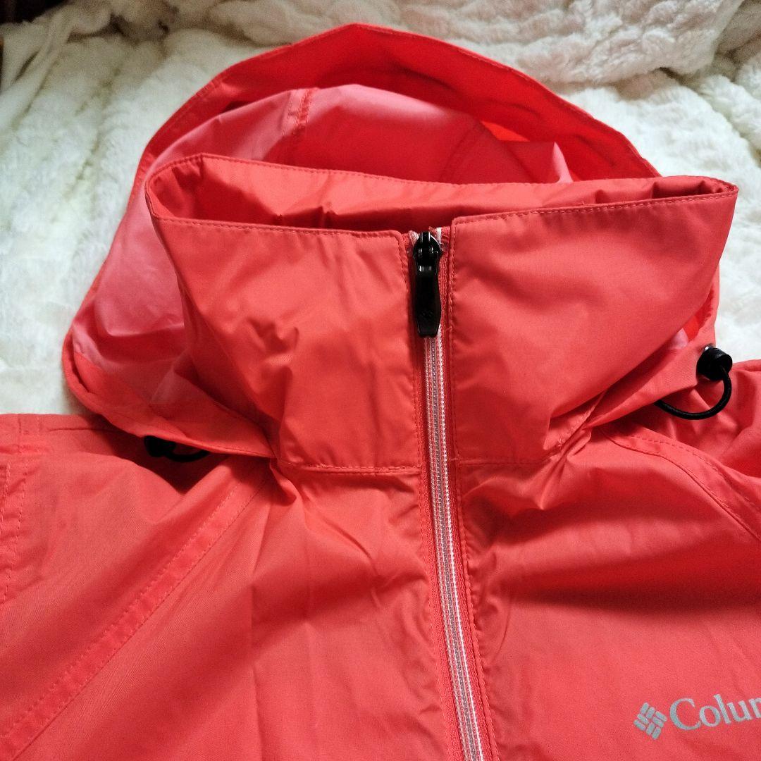 Columbia フード付きウィンドブレーカー オレンジ即購入◎