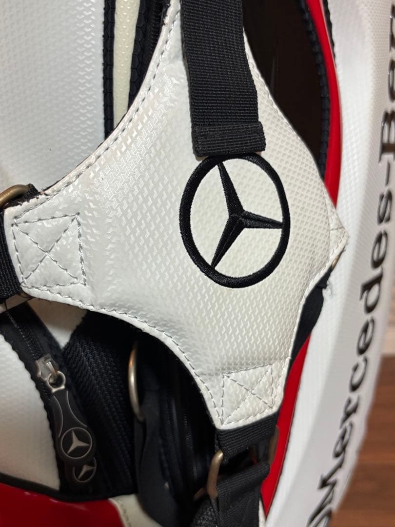 【希少品】 Mercedes Benz ベンツ キャディバッグ ゴルフバッグ 白