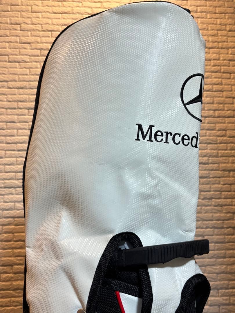 【希少品】 Mercedes Benz ベンツ キャディバッグ ゴルフバッグ 白
