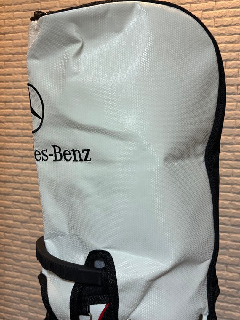 【希少品】 Mercedes Benz ベンツ キャディバッグ ゴルフバッグ 白