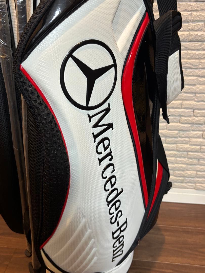 【希少品】 Mercedes Benz ベンツ キャディバッグ ゴルフバッグ 白