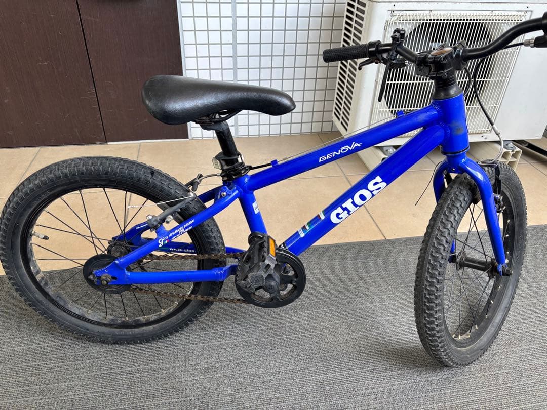 【Kumama 】GIOS ジェノア　キッズバイク 18インチ 青
