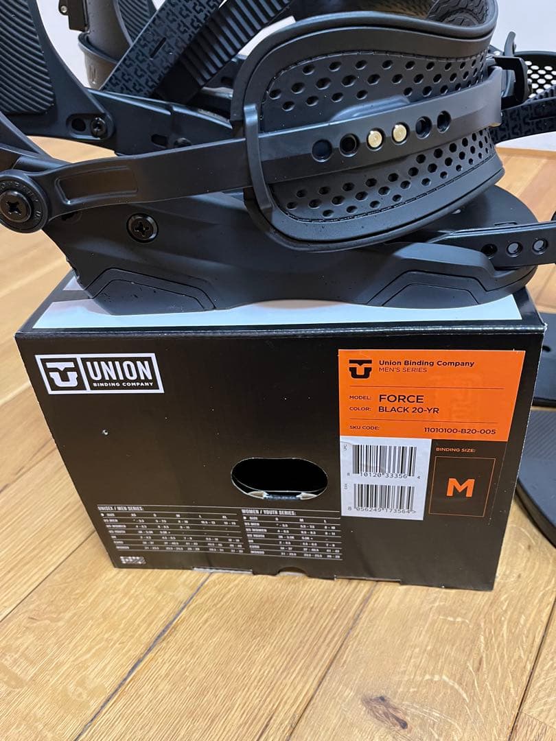 超美品　UNION FORCE 25-26 20YR 【BLACK】　Mサイズ