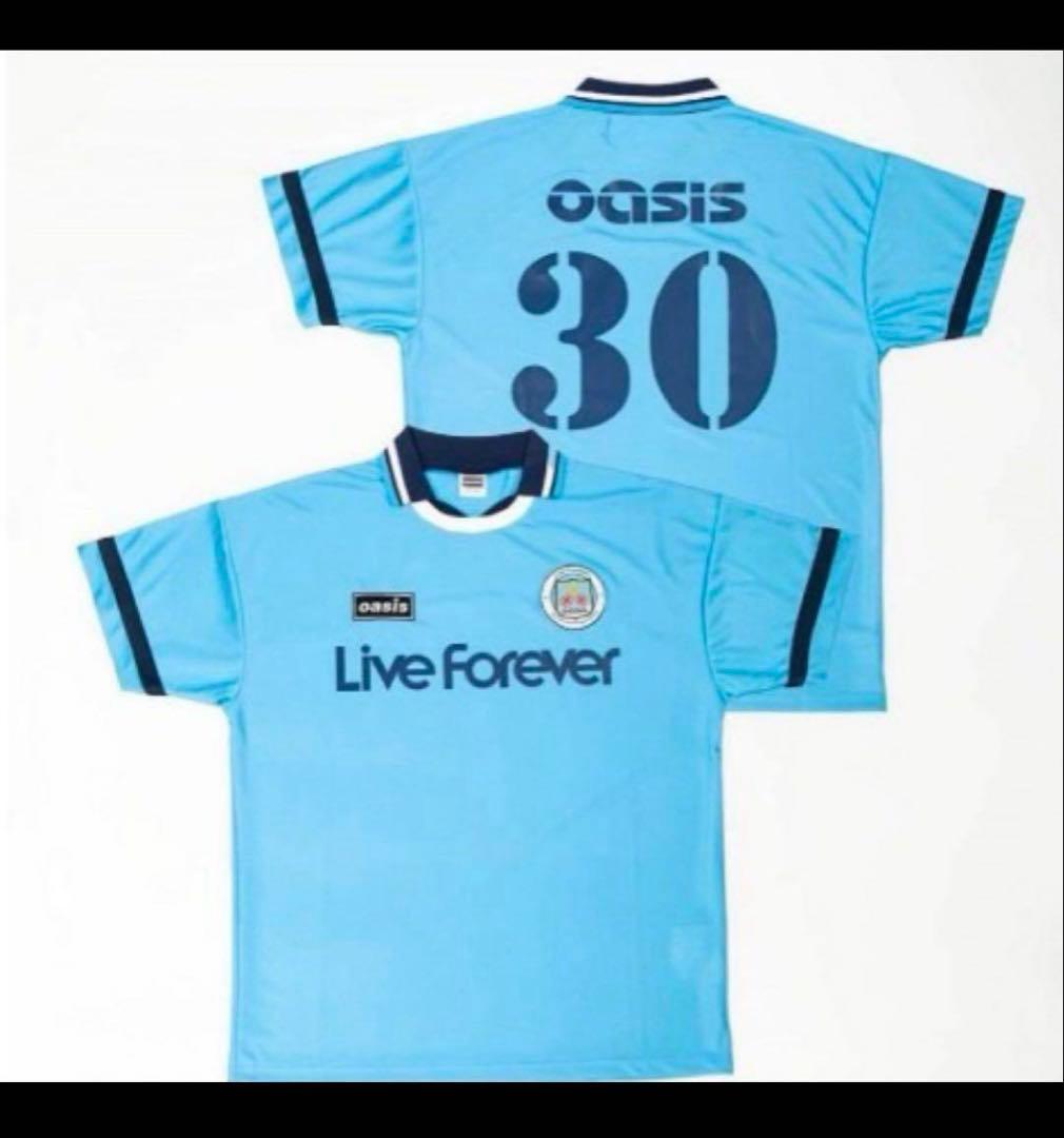 oasis 30th オアシス展 Live Forever フットボールシャツ