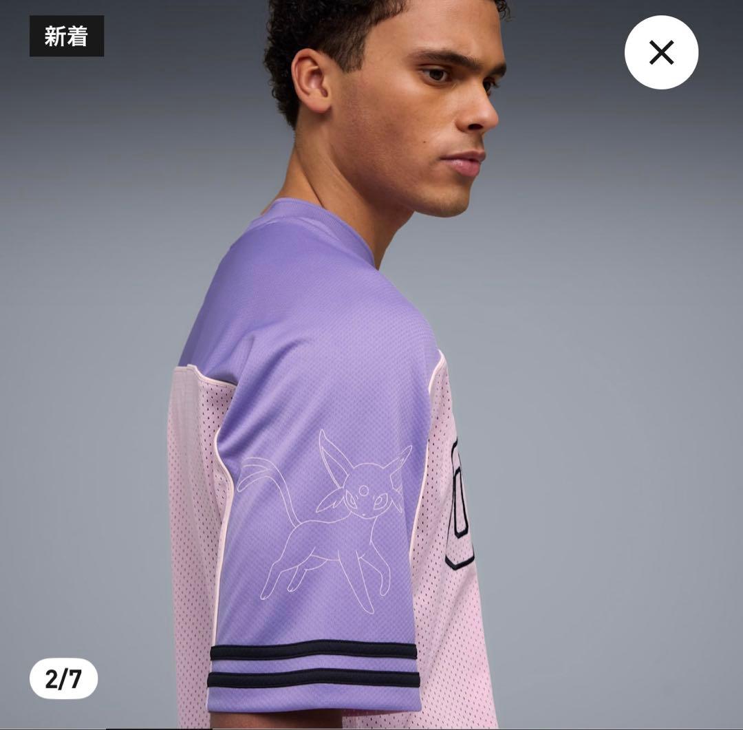 PUMA×ポケモン　オーバーサイズド　ジャージシャツ