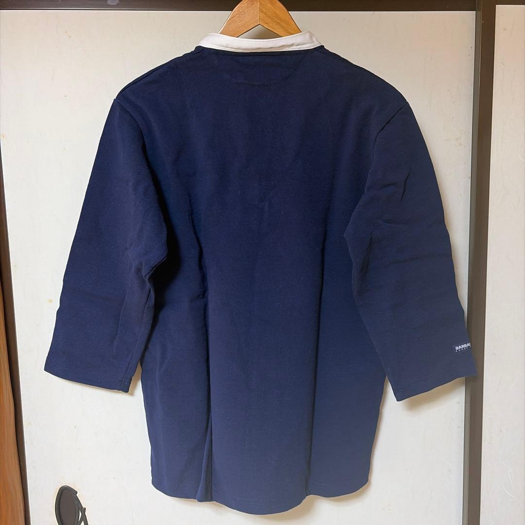 BARBARIAN カナダ製 ラガーシャツ L ネイビー 新品 箱付き