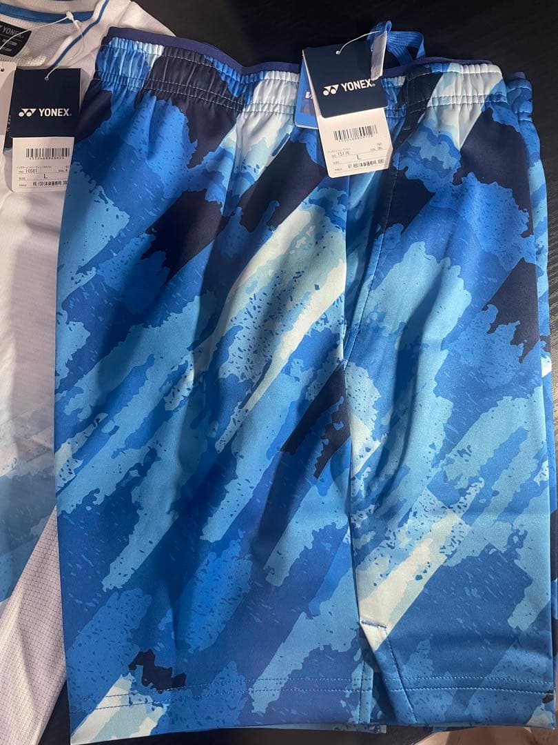シャツとパンツセット　YONEX バドミントン ウェアセット 青白