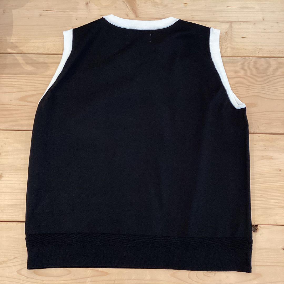 新品　BRIEFING BI-COLOR V NECK KNIT VEST S