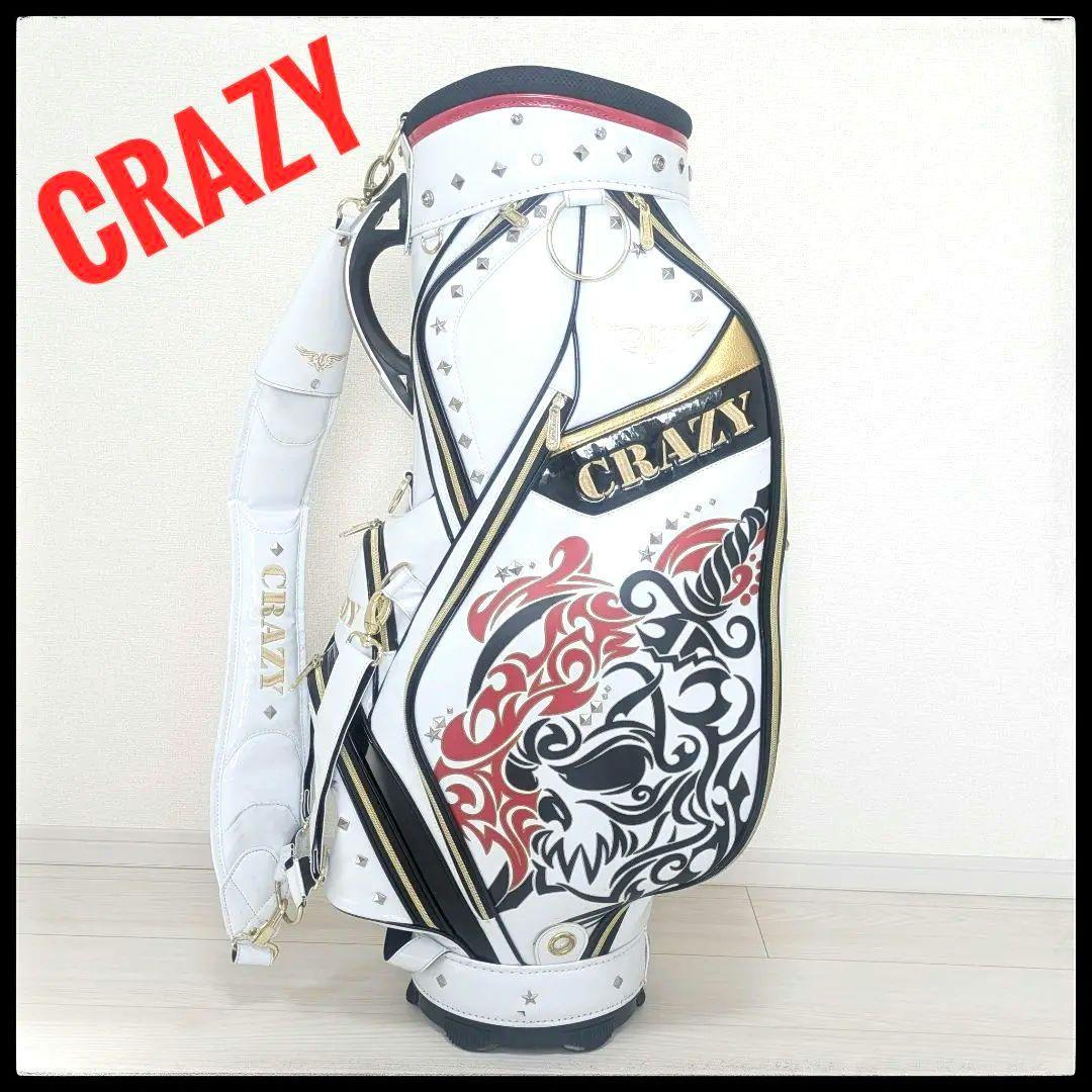 希少！ CRAZY キャディバッグ スカル 9型 ゴルフバッグ スタッズ