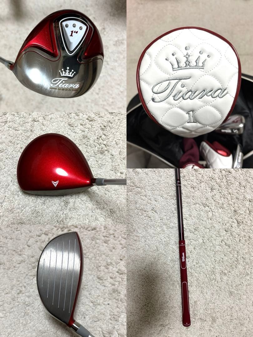 【美品】Malbon キャディバッグ＋Wilson アイアンセット バラ売りOK
