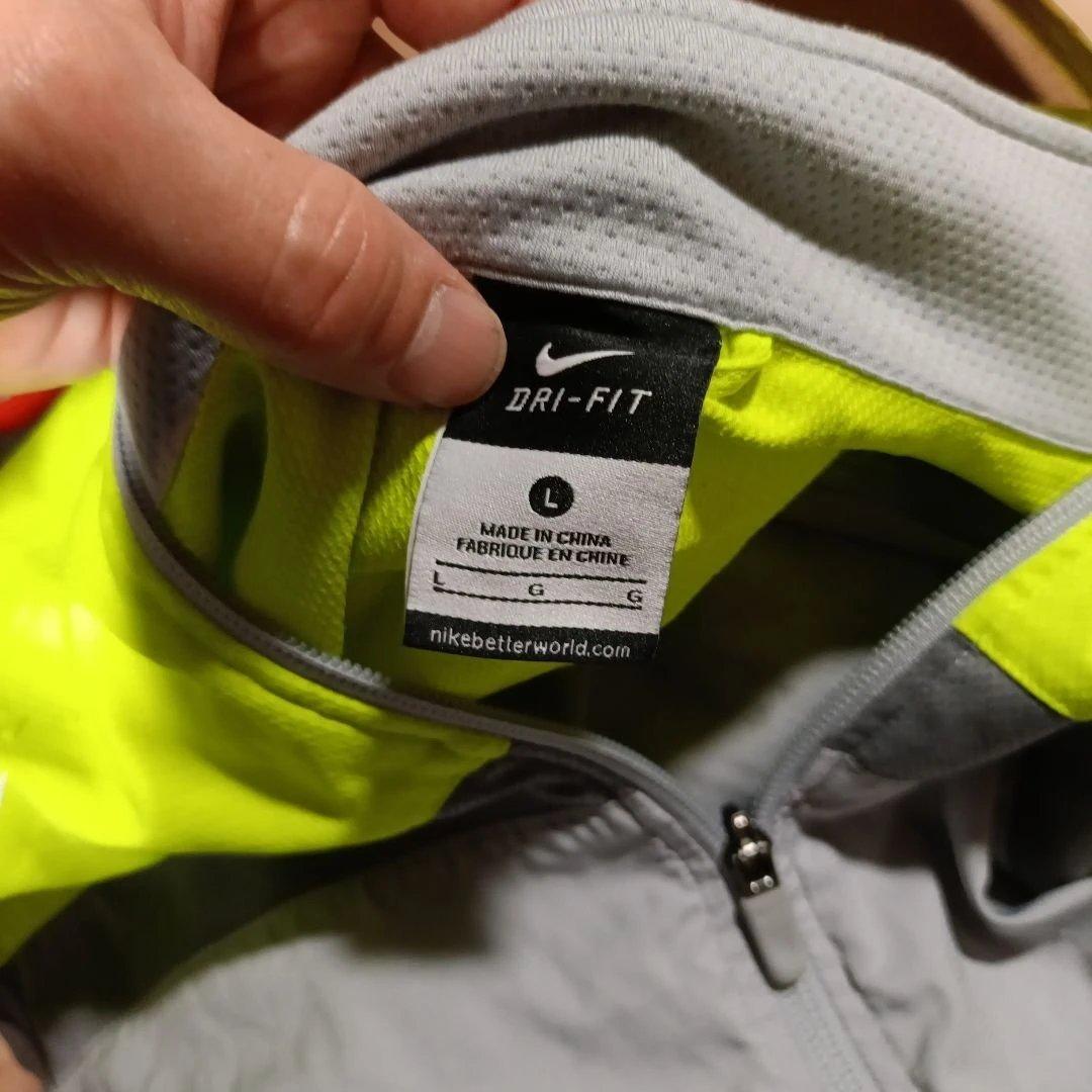 NIKE ナイキ nftb 薄手ジャージ 上下 セットアップ L 蛍光黄緑色