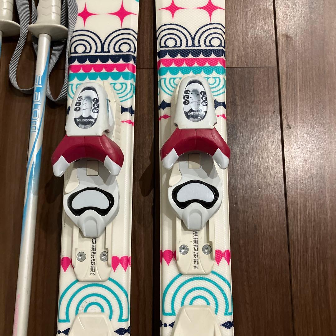 スキー板　キッズ　ロシニョール　116cm ストック