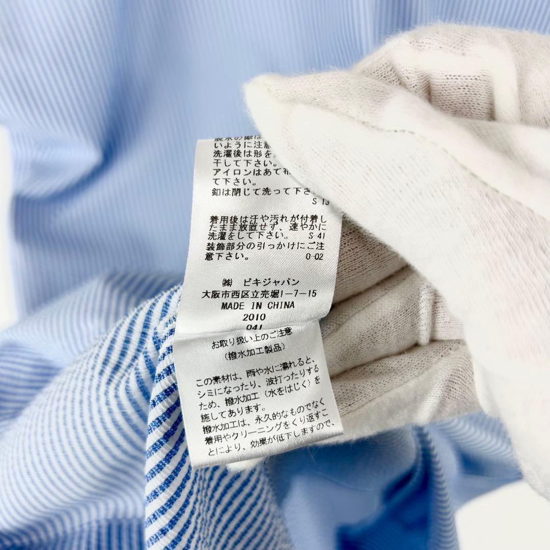 Picone CLUB Ⅲ 美品　ワンピース　ゴルフ　ブルー　ストライプ　刺繍