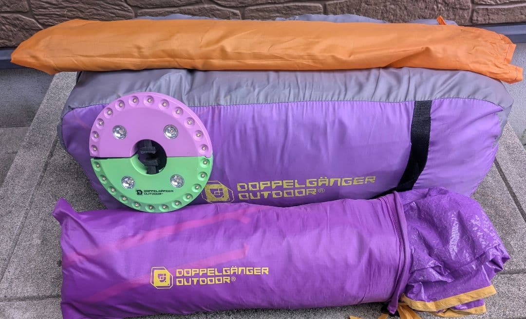 売切り！DOD フルセット！BIG ONEPOLE TENT 紫 8〜１０人用