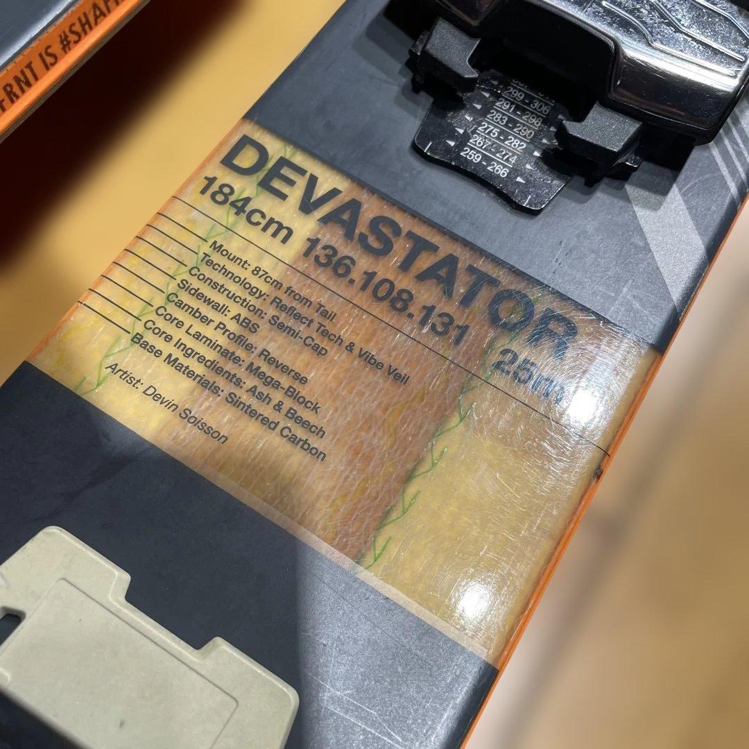 名機4FRNTフォーフロントDEVASTATOR184cm金具セット