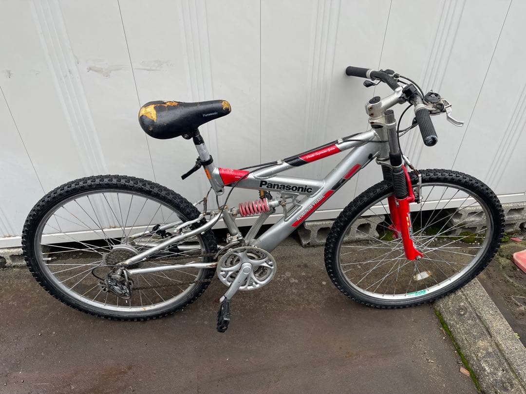直接引き取りのみ　パナソニック フルサスマウンテンバイクギア付き 中古
