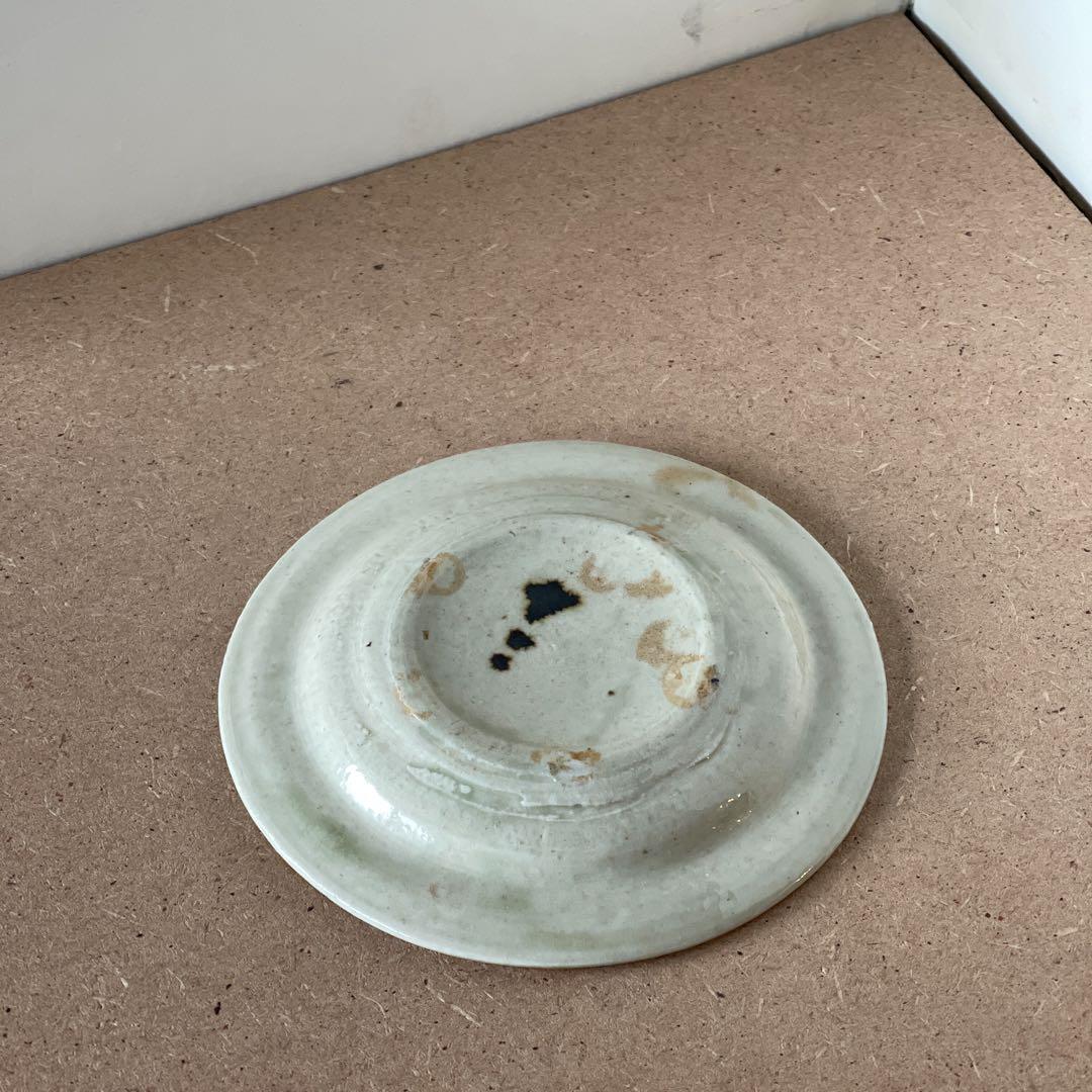激レア　陶芸家市川孝作品　リム付小皿2枚セット