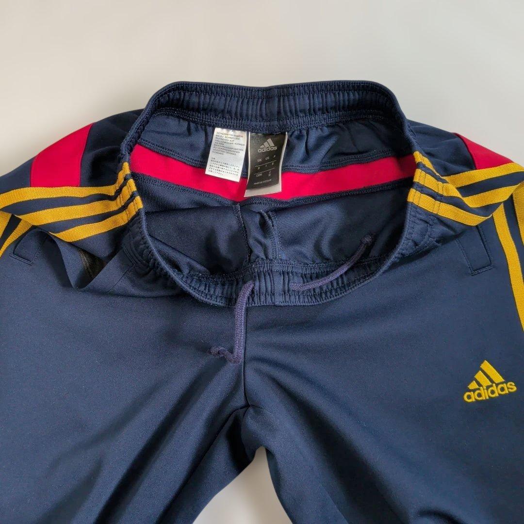 美品 М adidas スペイン柄 セットアップ 上下 ジャージ バックプリント