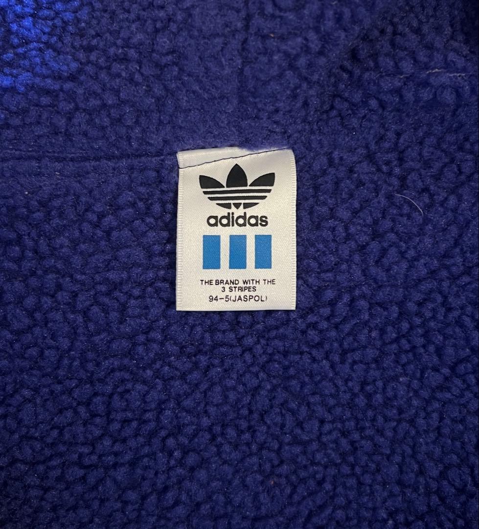 【極美品】90s adidas アディダス ベンチコート ボアコート 黒 L
