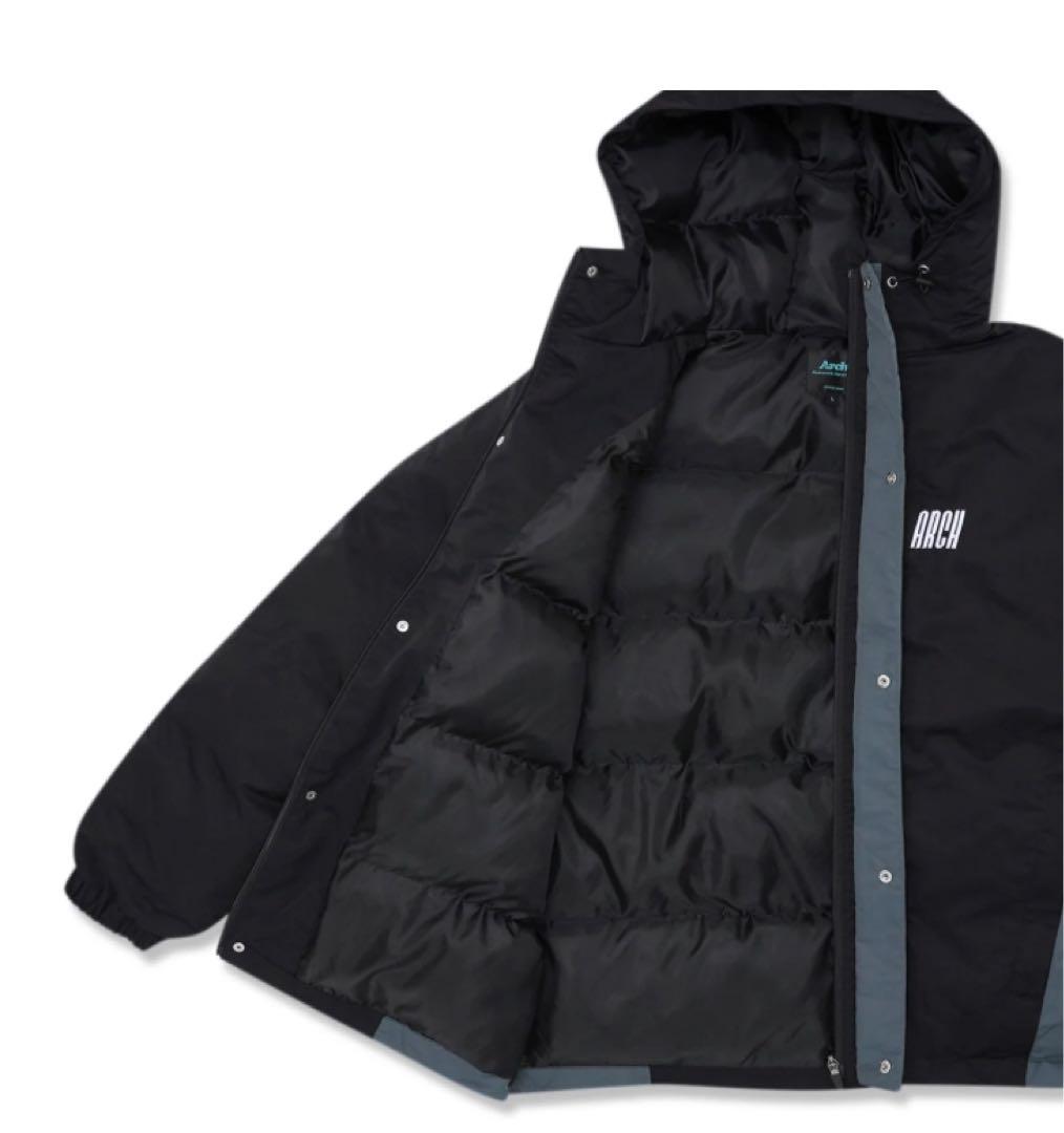 今日のゲリラ価格Arch tilt logo insulation jacket