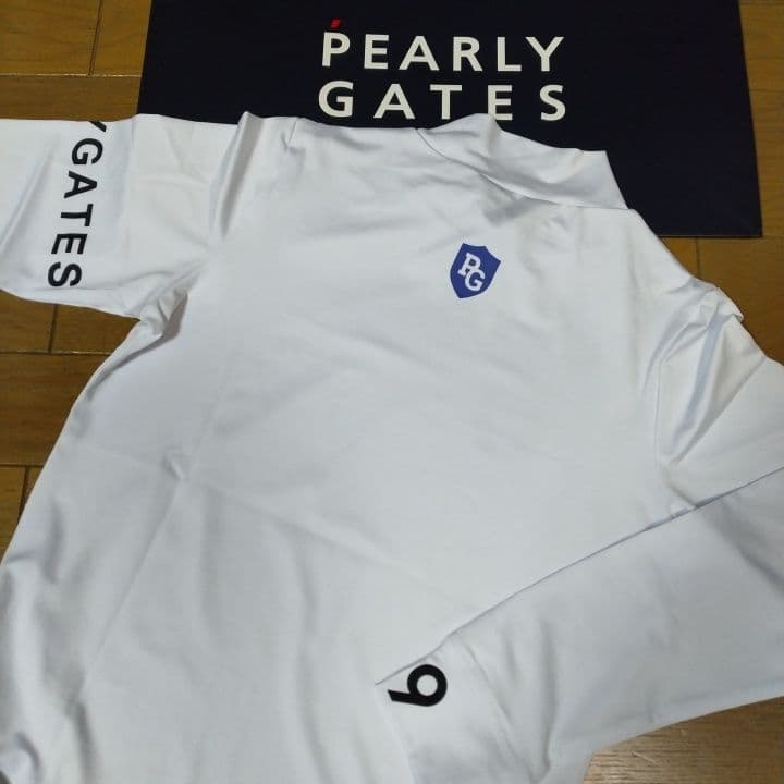 ⭐新品未使用⭐パーリーゲイツ⭐長袖モック⭐白⭐L⭐