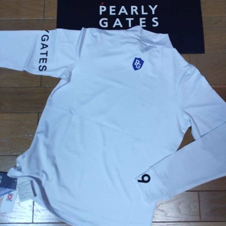 ⭐新品未使用⭐パーリーゲイツ⭐長袖モック⭐白⭐L⭐