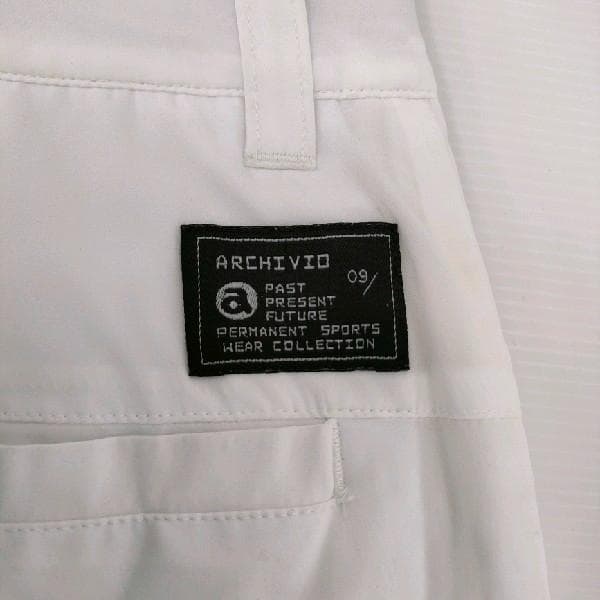 ARARUTIBIO アルチビオ 裏起毛 ゴルフパンツ 白 サイズ46 送料無料