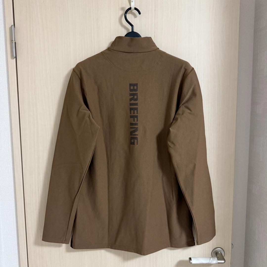 美品 ブリーフィングゴルフ ハイネック ストレッチロングスリーブシャツ