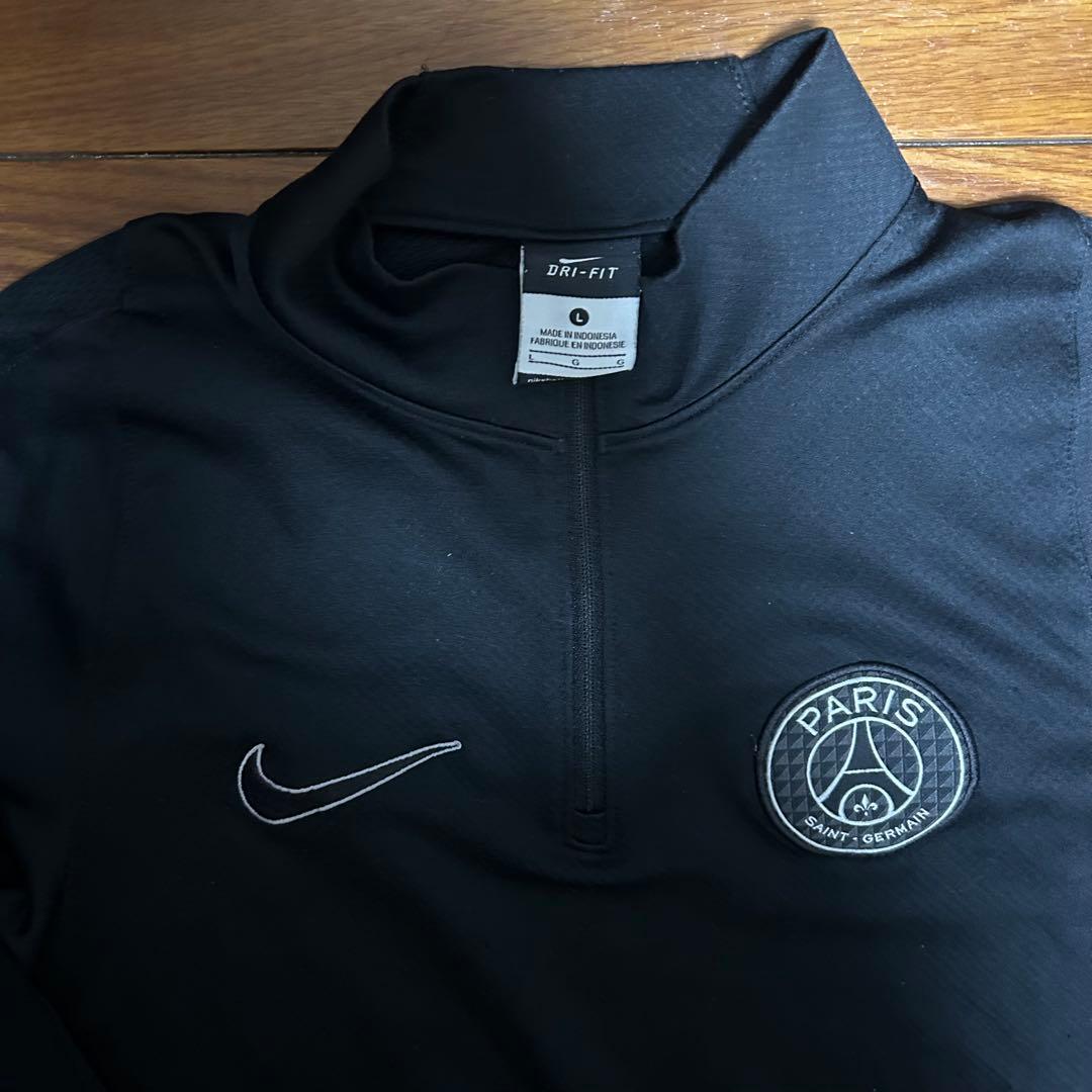 psg パリサンジェルマン　ドリルトップ　ジャージ　ブラック　L