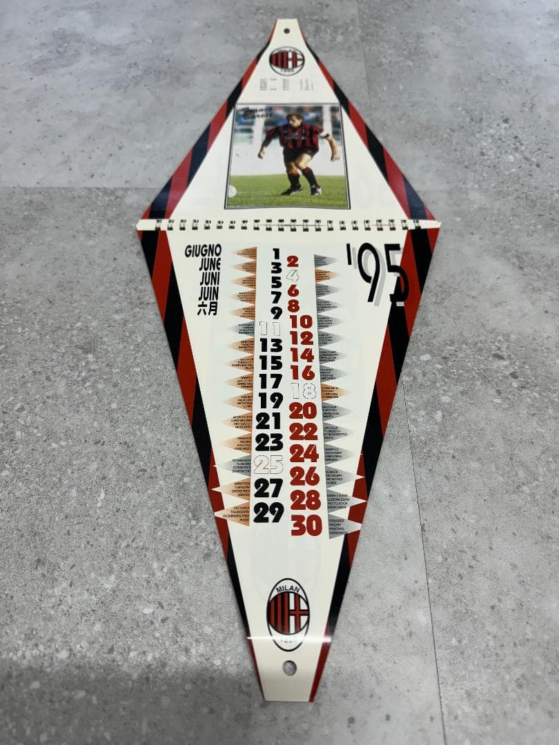 AC MILAN 1995 1996　カレンダー　当時物