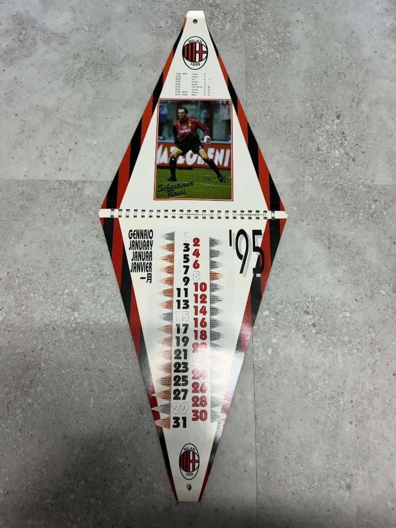 AC MILAN 1995 1996　カレンダー　当時物